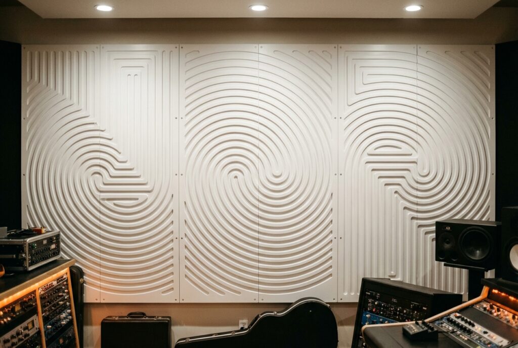 CNC-Cut PET Acoustic Panels | 3D Profiling for Enhanced Visual Impact | Amazone By Furnitech